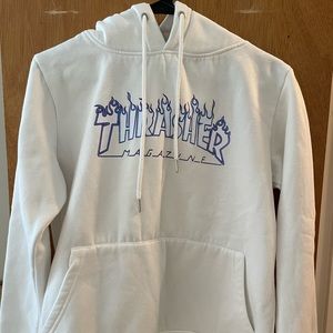 Thrasher white hoodie